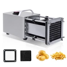 Stainless Steel 40W French Fry Cutter For Potatoes Carrots Cucumbers Cutter M...