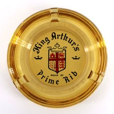 Vintage Marketing Ashtray King Arthur's House of Prime Rib