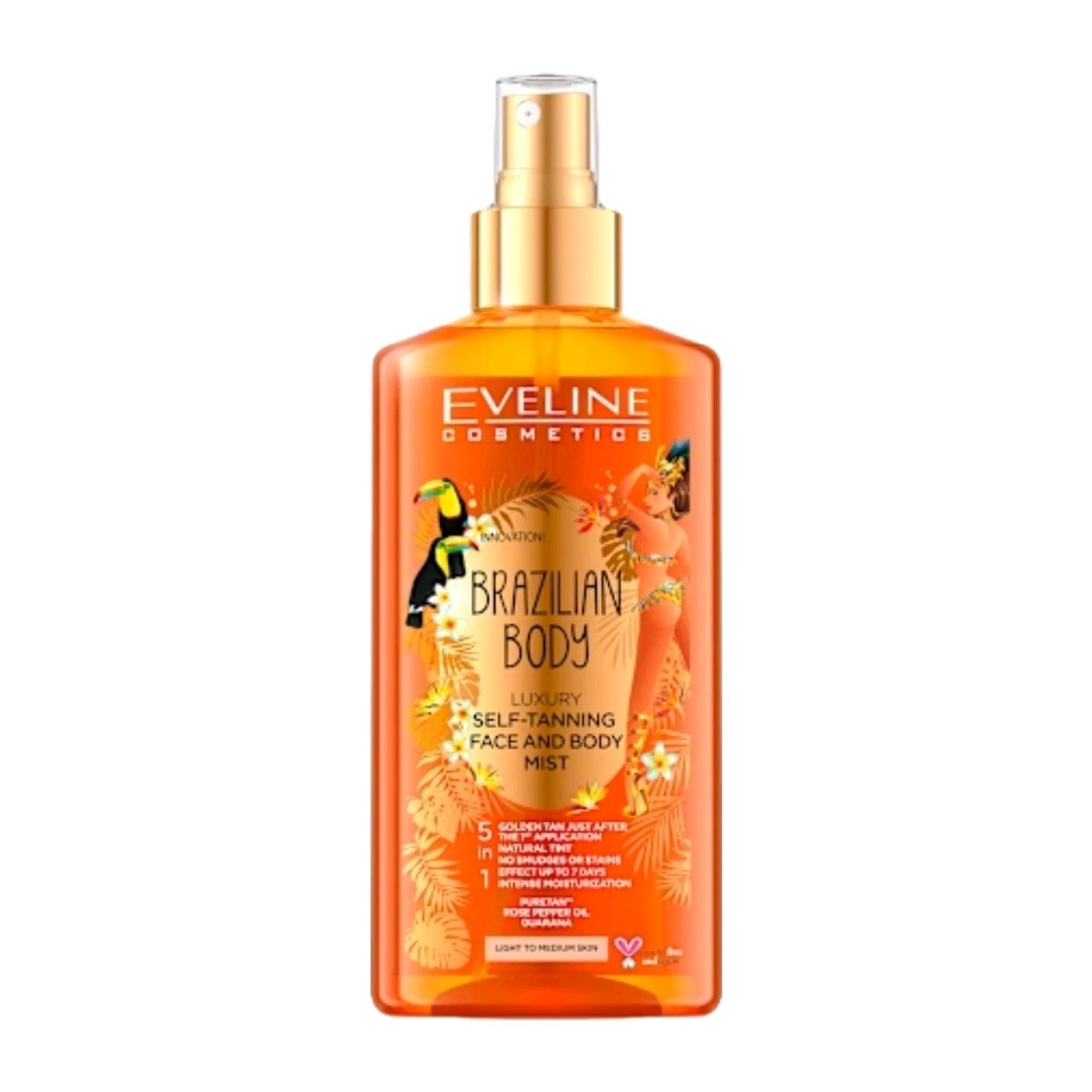 Eveline Cosmetics Brazilian Body Bronzing Self-Tanning Spray For A Natural Look 150 Ml - Image 5