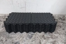 Notrax 621STL12BL 12 Pk 12 In L 12 In W Black Interlocking Antifatigue Mat Tile