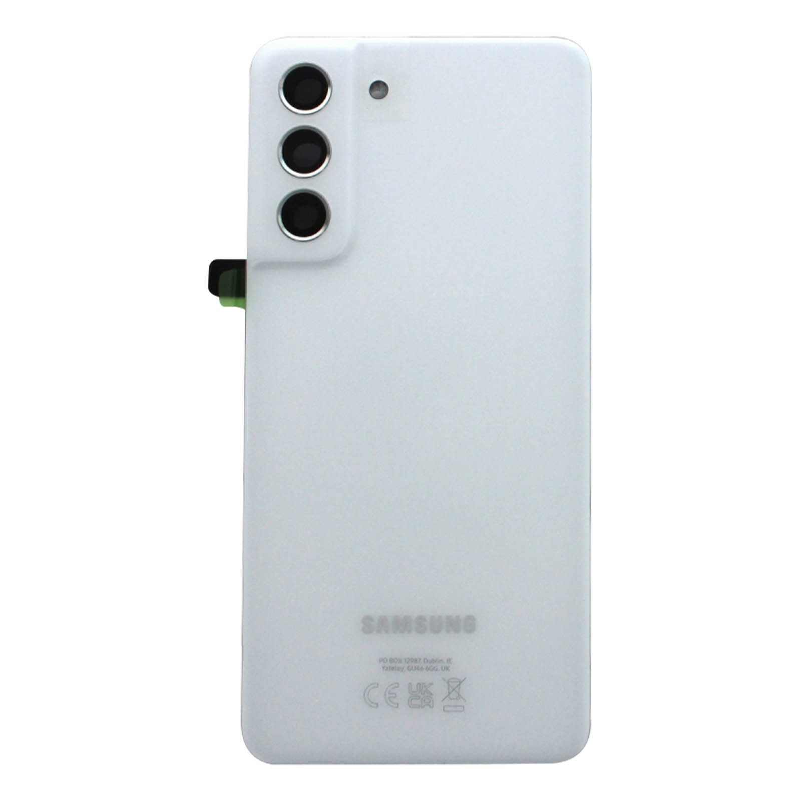 Dos d'origine Samsung Galaxy S21 FE blanc pour finition premium