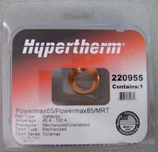 Hypertherm Genuine Powermax 65 & 85 Fine Cut Unshielded Deflector 220955