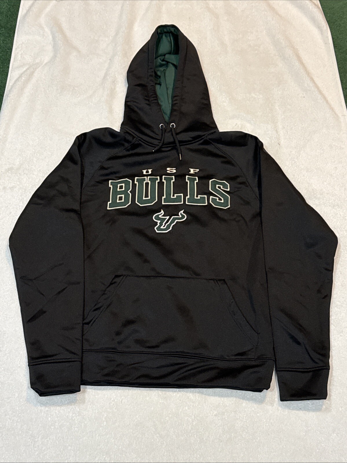 SWEET U of South Florida Bulls Adult Sz Sm Black Colosseum Hoodie, NEW&NICE!