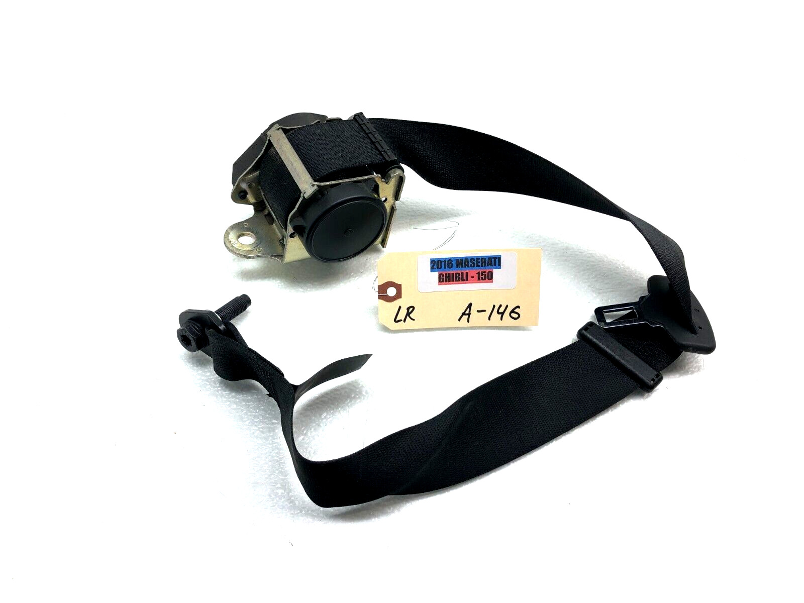 2014-2019 MASERATI GHIBLI S LEFT DRIVER REAR SEATBELT RETRACTOR OEM.
