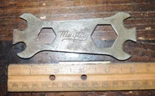 VINTAGE MAYTAG MULTI WRENCH 6-IN-1 TOOL, PRESSED STEEL, HIT MISS ENGINE TOOL