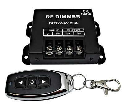Led Remote Control Dimmer 12V 24V 30A 360W PWM Controller DC Cable Led Strip