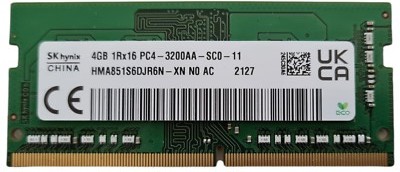 SK Hynix 4GB DDR4 SO DIMM 3200 MHz CL22 RAM Arbeitsspeicher Notebook NUC PC