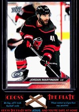 1-2023-24 Upper Deck Jordan Martinook Carolina Hurricanes #287