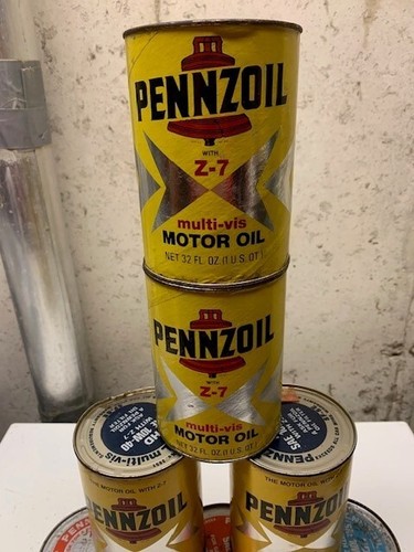 Vintage PENNZOIL Motor Oil Z-7 1 U.S. Quart Composite Can - Picture 6 of 14