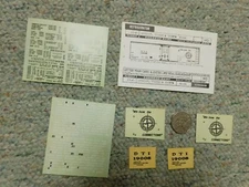 Walthers decals HO Refrigerator Set# 17-45 Detroit Toledo Ironton black XX392