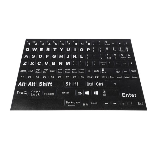 Tastaturaufkleber Computertastaturaufkleber Englische Buchstaben - Afbeelding 11 van 12