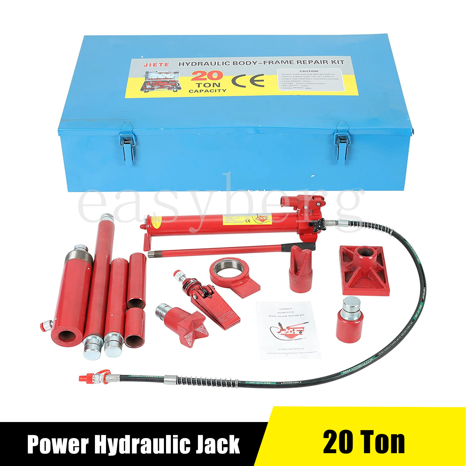 20 Ton Porta Power Hydraulic Jack Body Frame Repair Kit Auto Shop Tool