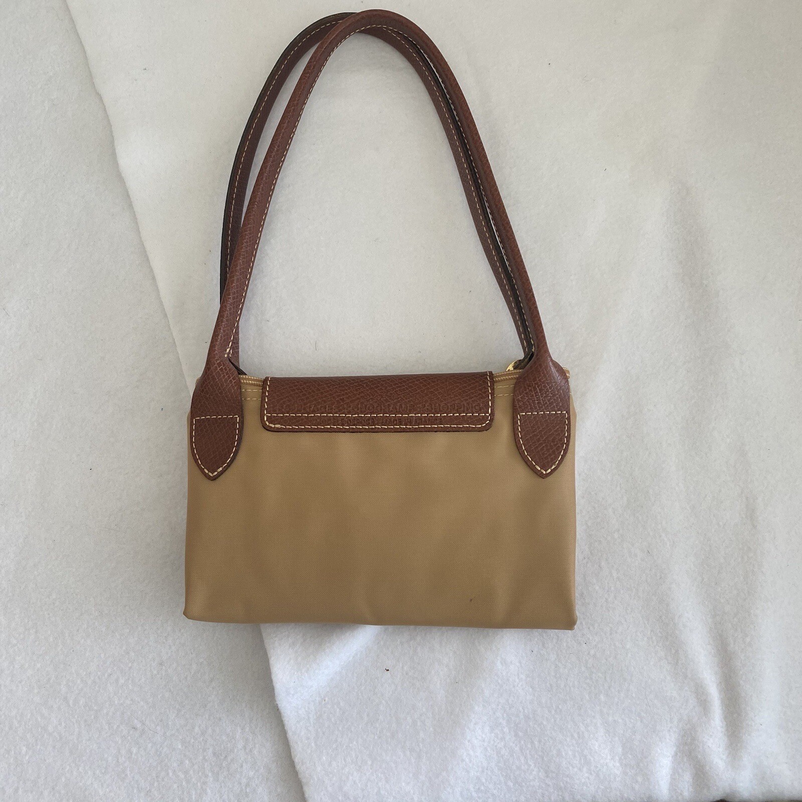 Longchamp Le Pliage Large Nylon Tote Shoulder Bag Taupe Beige eBay