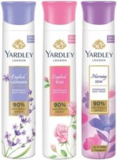 Yardley London Combo Set Deodorant Body Spray - For Women 450 ml, Pack of 3 