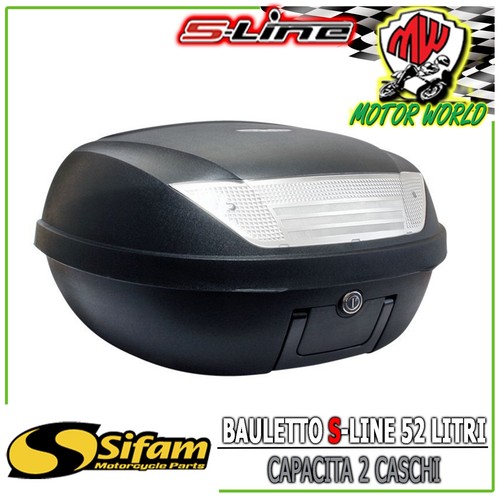 HOMCOM Bauletto Baule Posteriore Universale Universale Per Moto Motorini Scooter In PP 59.5 X 43 - Foto 2