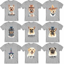 Funny Dog Lovers T-Shirt Cute Animal Pet Puppy Tee Top