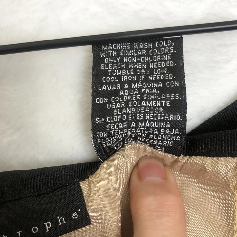 Falda midi de encaje Y2K de colección Apostrophe años 90 talla 2 negra caprichosa hada gótica forrada Foto 4 de 4