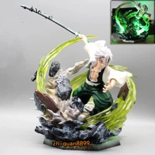Demon Slayer Shinazugawa Sanemi PVC Figure LED Light Model Statue Toy 30cm Gift