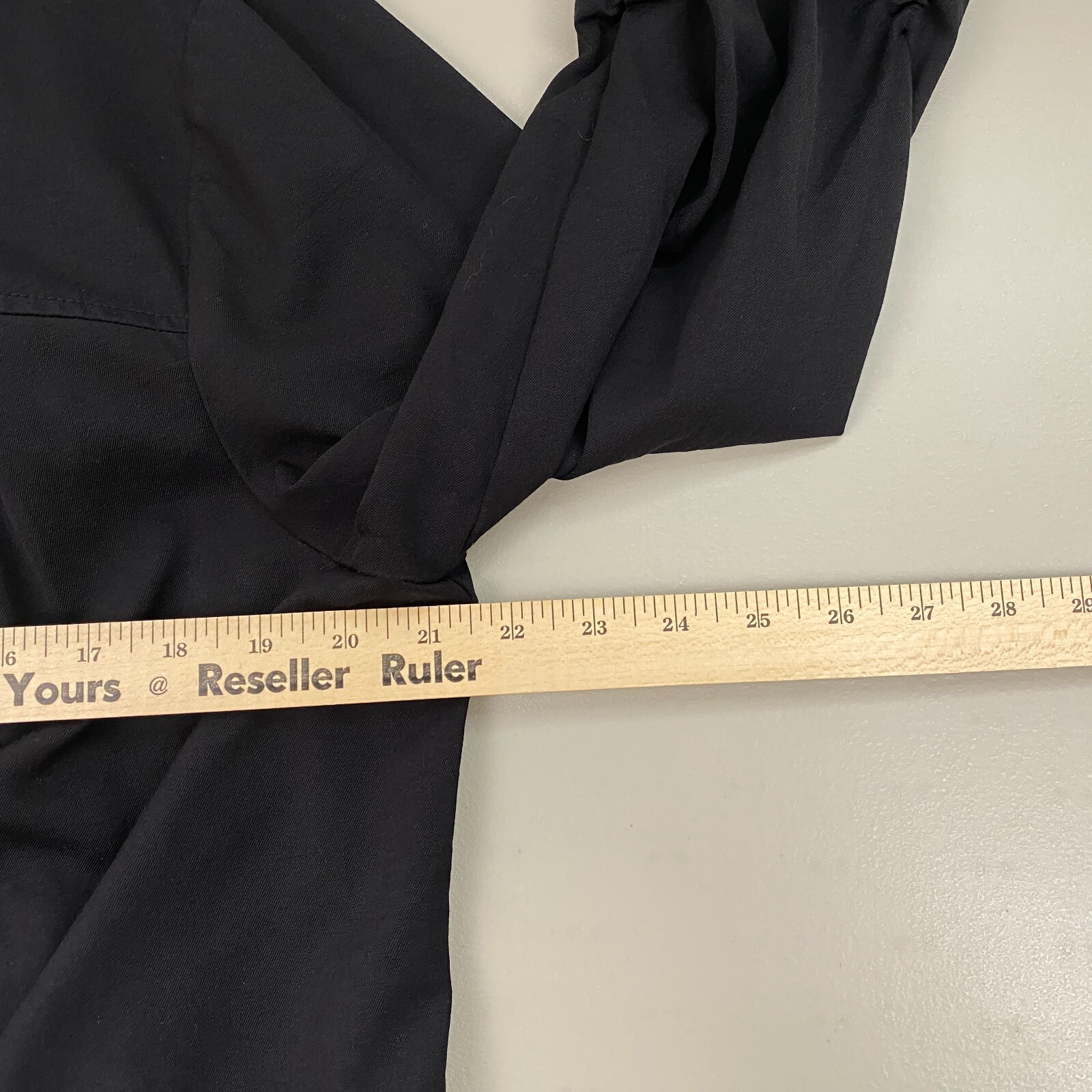 Chicos Shacket Jacket Size 2 Solid Black Button U… - image 8