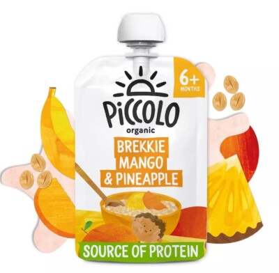 Piccolo Organic Brekkie Mango Pineapple Stage 100g-7 Pack