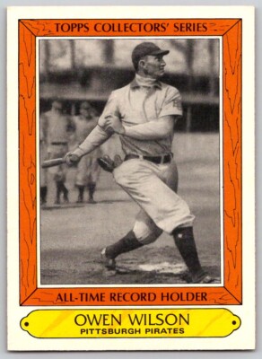 1985 TOPPS WOOLWORTH ALL-TIME RECORD HOLDERS OWEN WILSON PITTSBURGH PIRATES #41