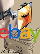 360  Car Headrest Mount Tablet Phone Holder Rotatable Stand Cradle for 4.7-10.5"