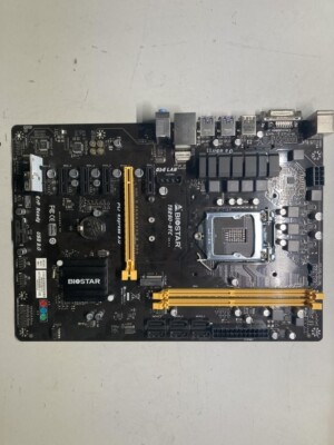 BIOSTAR TB250-BTC LGA1151 ATX Intel Mining Motherboard | As is | Untested |