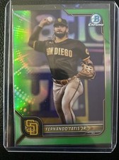 2022 Bowman Chrome Green Refractor #/99 Fernando Tatis Jr. #83 SD Padres