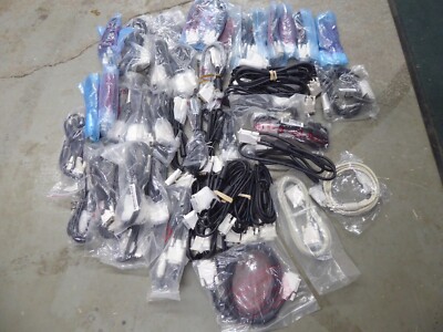 LOT of 50 NEW 6' DVI-D SINGLE LINK M-M VIDEO CABLES DVI-D 2M - FREE SHIP in USA!