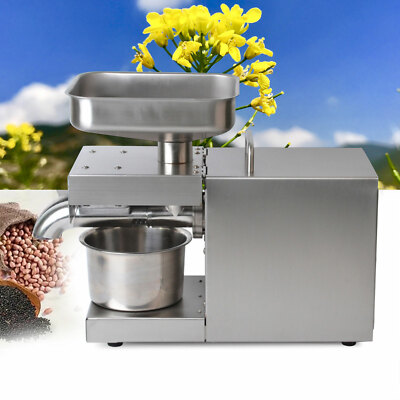 Edelstahl 600W Ölpresse Walnuss Ölmühle Erdnussöl Expeller Extraktion Maschine