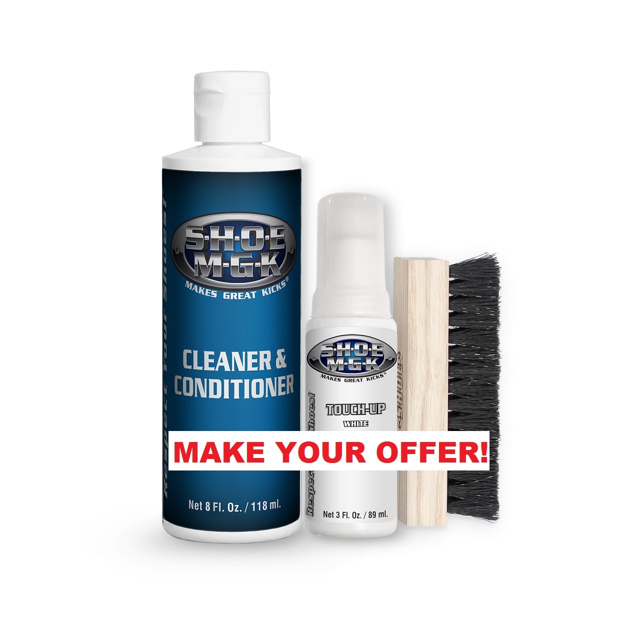 SHOE MGK 8 Oz. Starter Kit - Shoe Cleaner Kit - Shoe Cleaning Kit - Foto 7