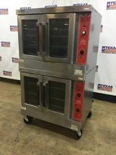 Vulcan VC4GD Gas Double Stack Convection Oven With Casters