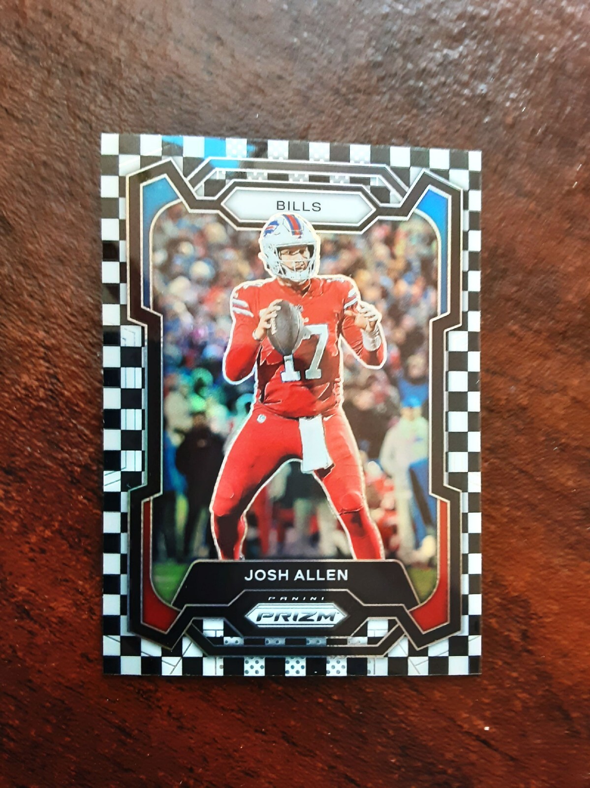 Josh Allen #32 Black & White Checkerboard SP 2023 Prizm MVP 🔥🏈