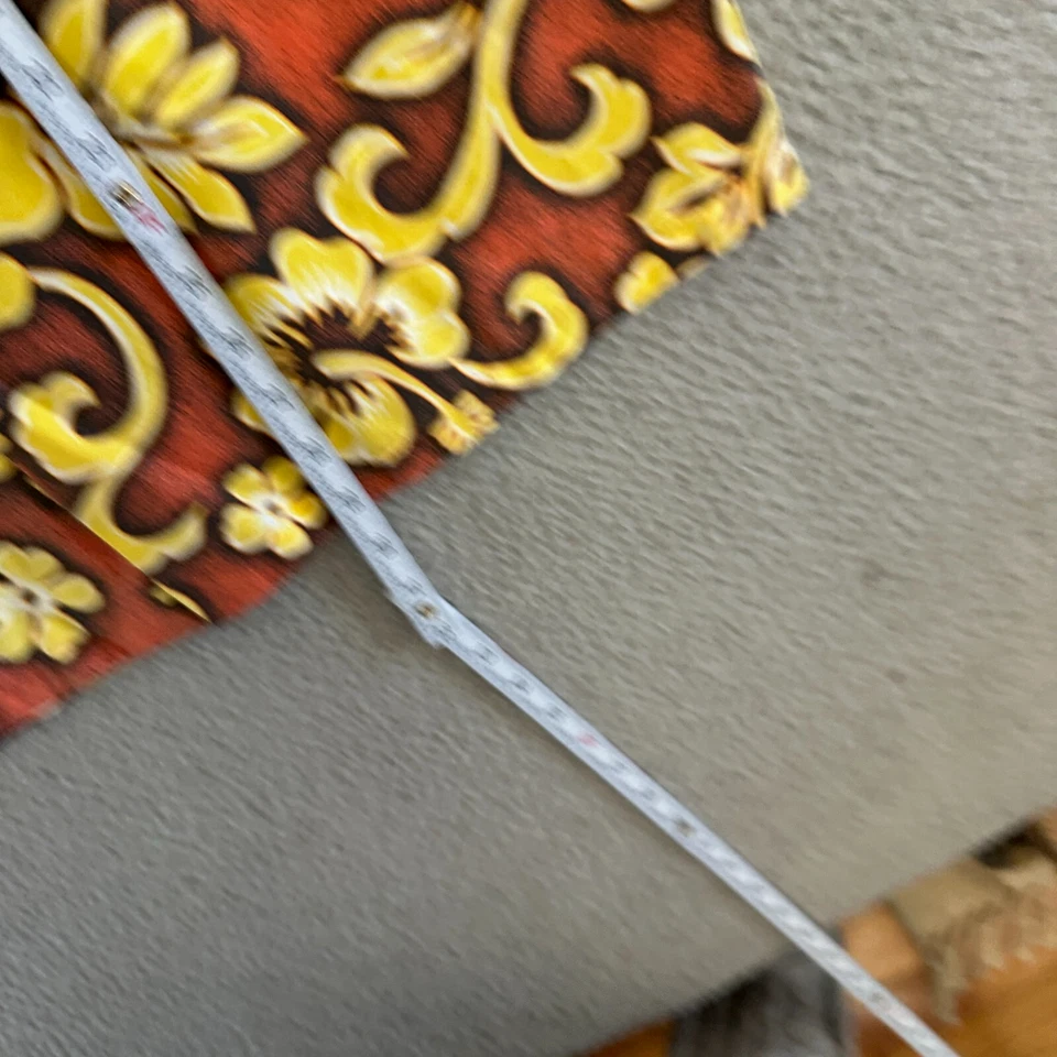 Camisa hawaiana vintage azul líquido para hombre grande azul estampado por todas partes Foto 4 de 4