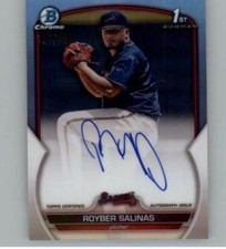 2023 Bowman Chrome Prospect Autograph Refractor Royber Salinas RC AUTO 134/499
