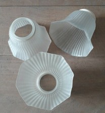 Lotto 3 Vetro Paralume Ricambio Lampadario Ventilatore Soffitto ORIEME