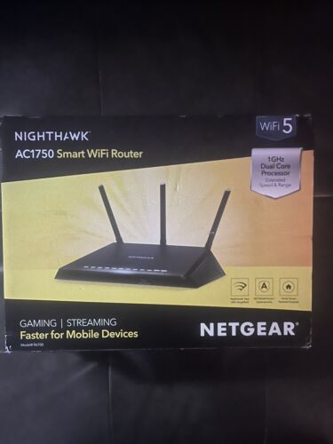 NETGEAR Nighthawk R6700-AC1750 High Speed Smart Wi-Fi Cable Router New Open Box - Picture 2 of 5