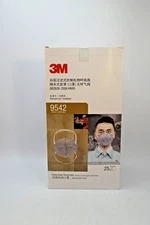 25PCS 3M 9542 KN95 Disposable Face Mask Cover NIOSH CDC Approved Respirator