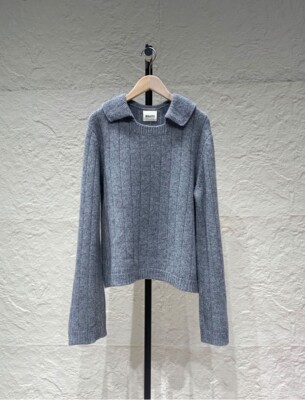 KHAITE Mateo Ribbed Knitted Cashmere Sweater Size S