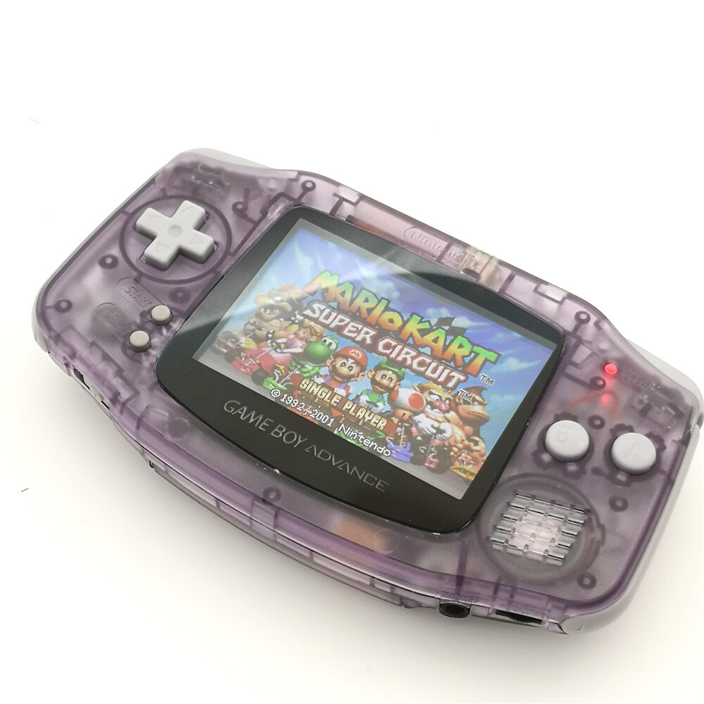 Clear Purple Gameboy Sp EXtremeRate IPS Ready Upgraded Replacement