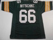 UNSIGNED CUSTOM Sewn Stitched Ray Nitschke Green Jersey - M, L, XL, 2XL, 3XL