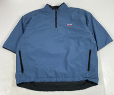 Zero Restriction Jacket Mens Large Blue Houndstooth Golfing 1/4 Zip Waterproof