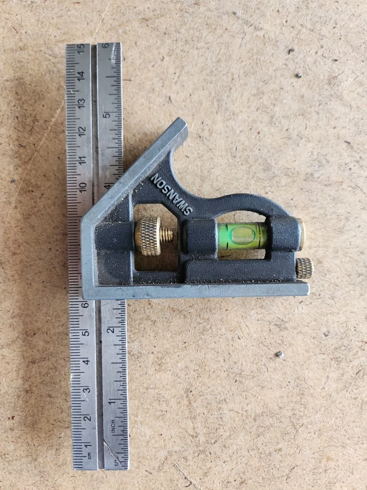 Swanson Combination Square Angle Level Measuring Tool 6"  (SH 9-1) - Image 2 of 2