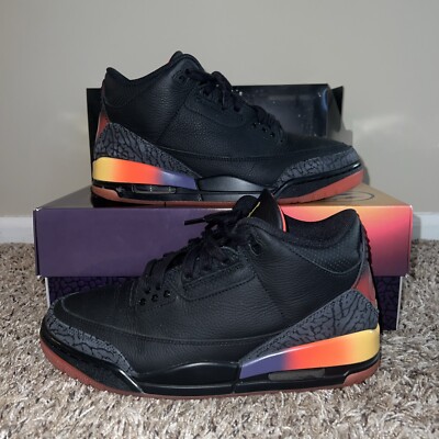 Size 8 - J. Balvin x Air Jordan 3 Retro Rio - missing J Balvin