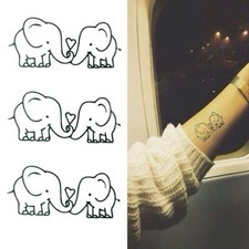Flash Temporary Adhesive Tattoo Heart Elephants Faith Body Gift Party