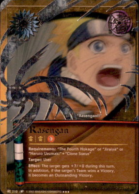 Naruto Rasengan J-210 Super Rare Card Near Mint | eBay