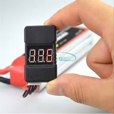 BX100 1-8S Lipo Battery Low Voltage Power Display Tester Buzzer Alarm