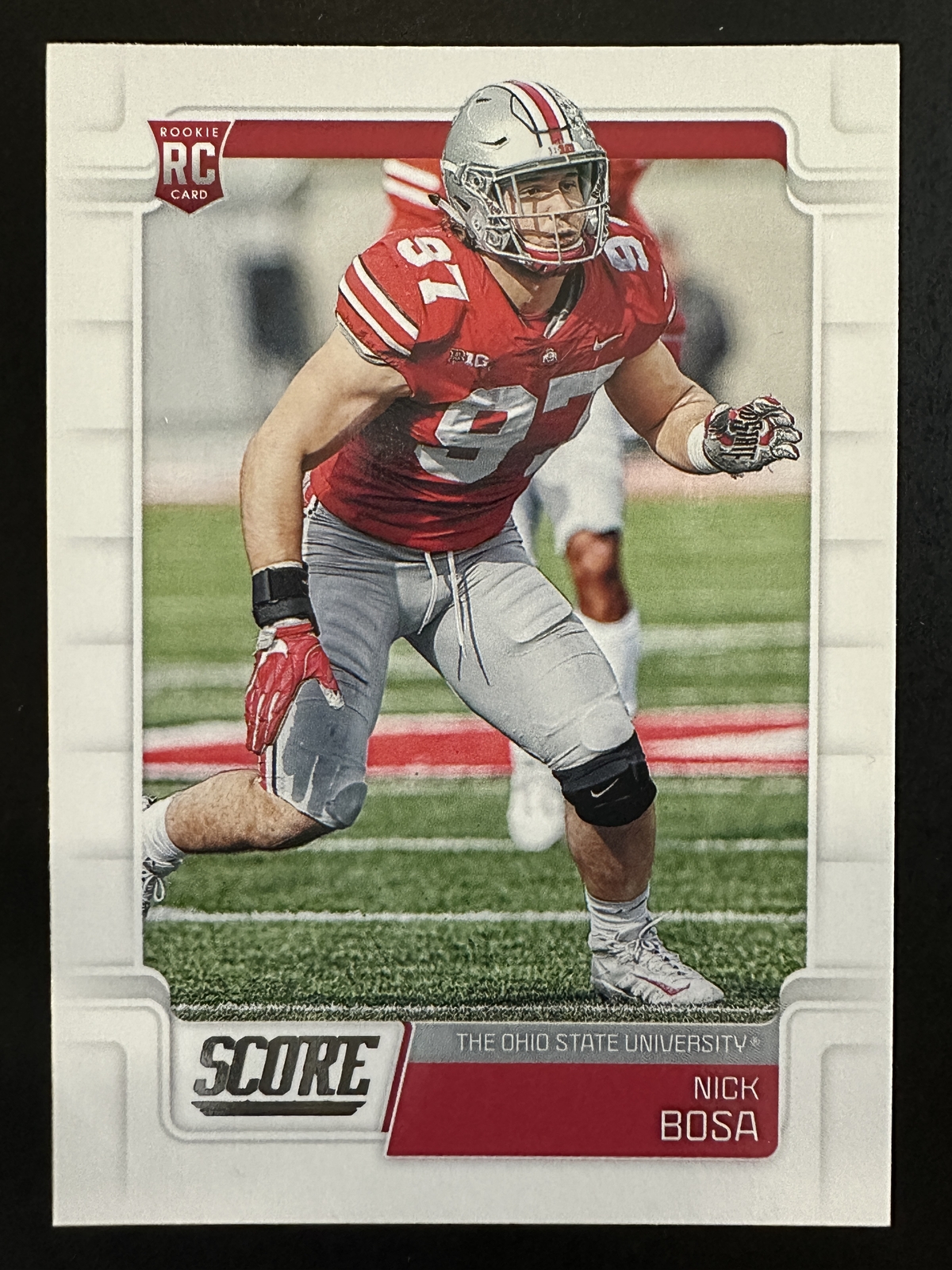 Nick Bosa 2019 Score Football Rookie Card Ohio State Buckeyes #360