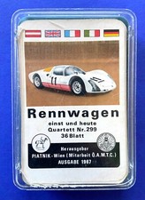 Auto-Quartett Rennwagen einst und heute 1967 Piatnik Nr.299 Porsche Carrera 6