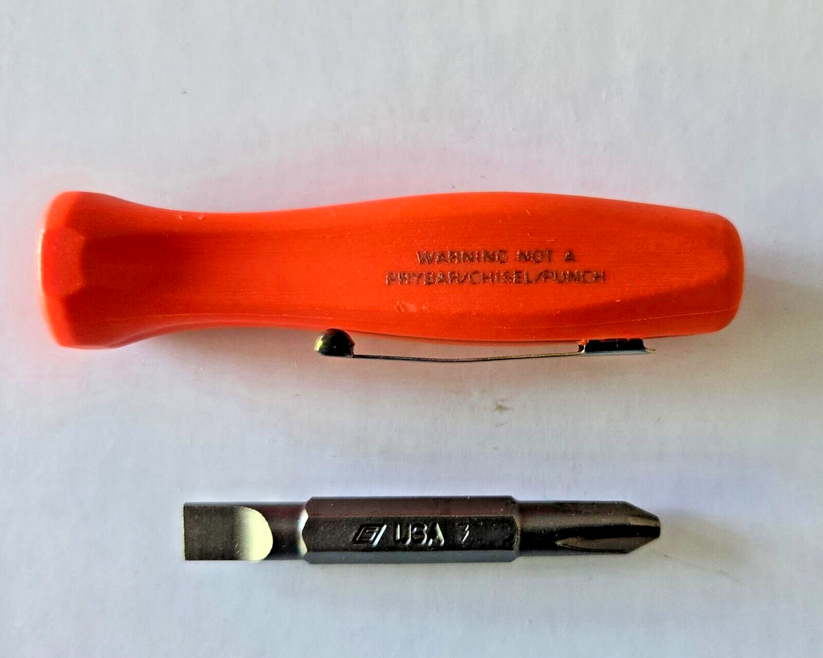 🦅 Snap-On ™ Tools Orange Reversible Magnetic Bit Pocket